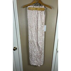 Pottery Barn Kids Pink Metallic Baby Blanket Cheetah Animal Lightweight Muslin